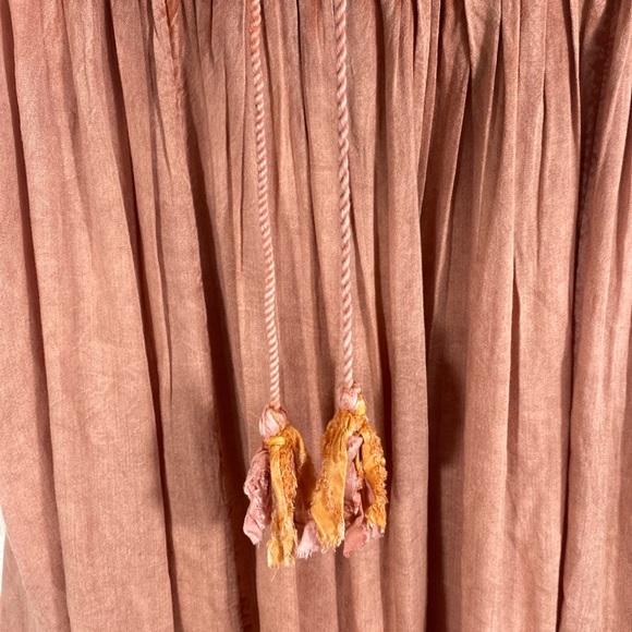 Rachel Zoe Sun Washed Salmon Embroidered Sleeveless Boho Swing Tank Size‎ Small - Picture 11 of 13